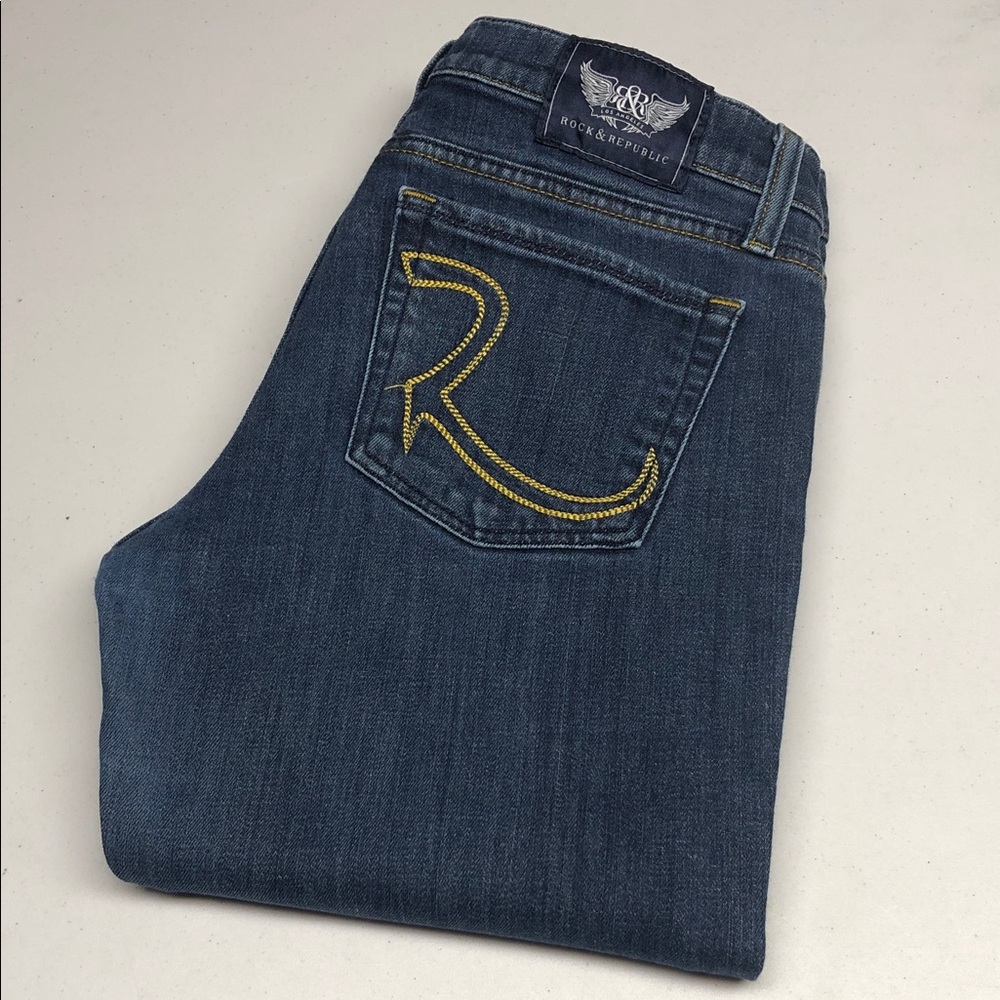 ROCK & REPUBLIC KASANDRA BOOTCUT JEANS 29x32 ⭐️